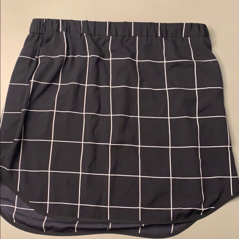 Silk mini skirt